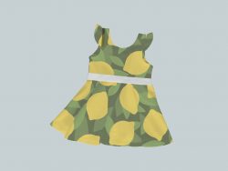DressTankRuffleRibbon - All Lemon