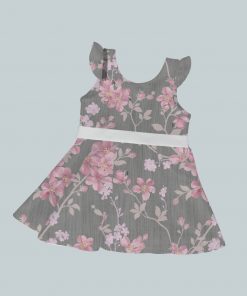 DressTankRuffleRibbon - Pink Blooms