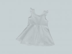 Dress with Ruffled Sleeves - Light Blue