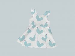 Dress with Ruffled Sleeves - Chicken Chick
