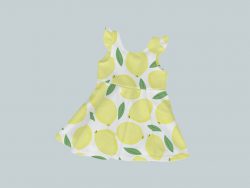 Dress with Ruffled Sleeves - Lively Lemons