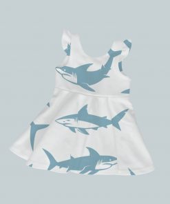 Dress with Ruffled Sleeves - Sharky