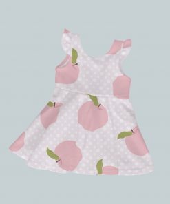 Dress with Ruffled Sleeves - Pink Apple