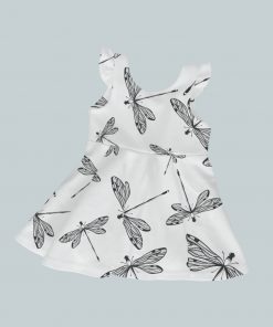 Dress with Ruffled Sleeves - Dragonfly Ink