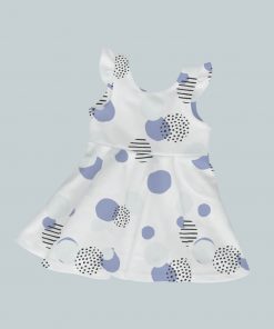 Dress with Ruffled Sleeves - Spots & Dots