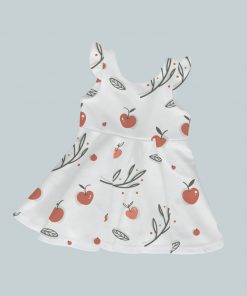 Dress with Ruffled Sleeves - Cheery Cherry