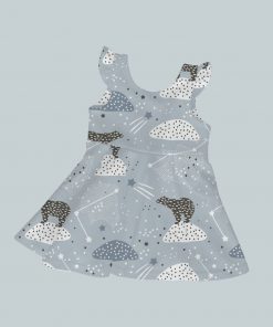 Dress with Ruffled Sleeves - Star Bears
