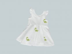 Dress with Ruffled Sleeves - Tiny Dino