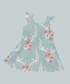 Dress with Ruffled Sleeves - Dear Deer Deer