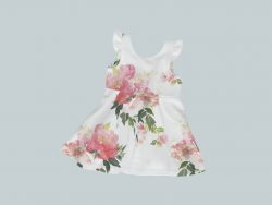 Dress with Ruffled Sleeves - Rosy Rose