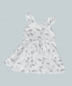 Dress with Ruffled Sleeves - Soft Leaf