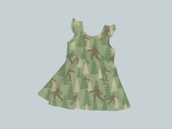 Dress with Ruffled Sleeves - Bigfoot