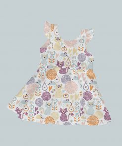 Dress with Ruffled Sleeves - Cat & Mouse