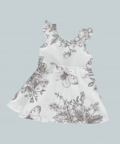 Dress with Ruffled Sleeves - Butterfly Ink
