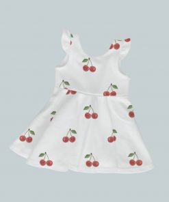 Dress with Ruffled Sleeves - Cheery Cherrie