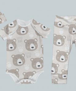 Everyday Set with Onesie, Joggers and Knotted Hat - Little Bear