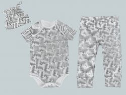 Everyday Set with Onesie, Joggers and Knotted Hat - Woven
