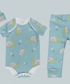 Everyday Set with Onesie, Joggers and Knotted Hat - Silly Snail