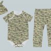 Everyday Set with Onesie, Joggers and Knotted Hat - Dino Camo