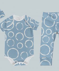 Everyday Set with Onesie, Joggers and Knotted Hat - Mod Bubbles