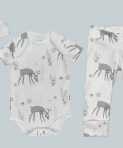 Everyday Set with Onesie, Joggers and Knotted Hat - Oh My Deer